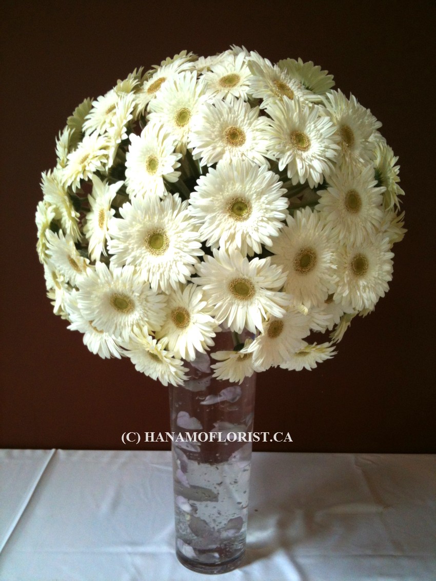 WEDO0831 Big Gerbera Ball Pillar Flower